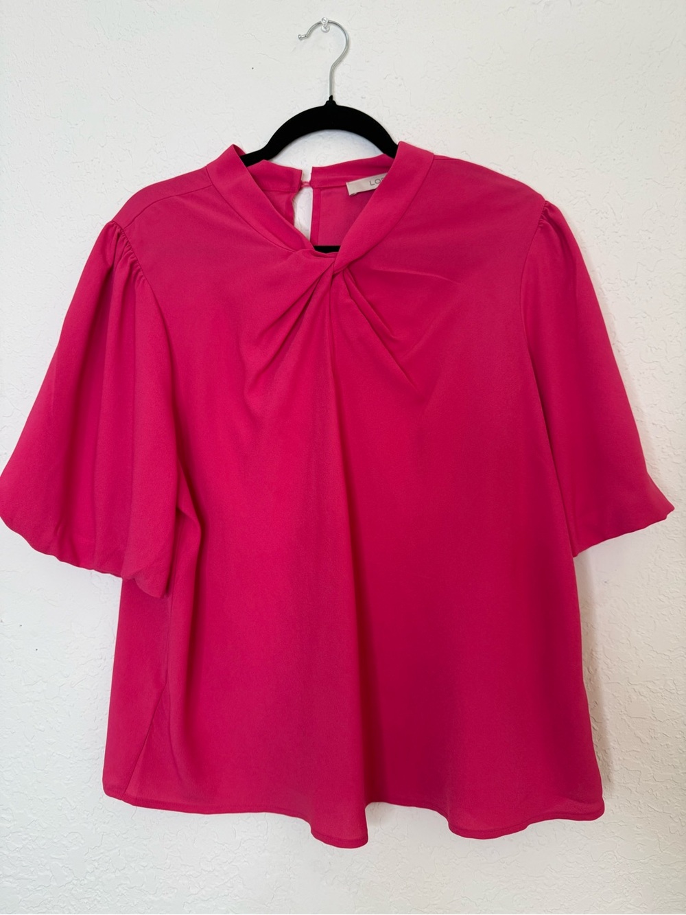 LOFT Twist-Neck Blouse
